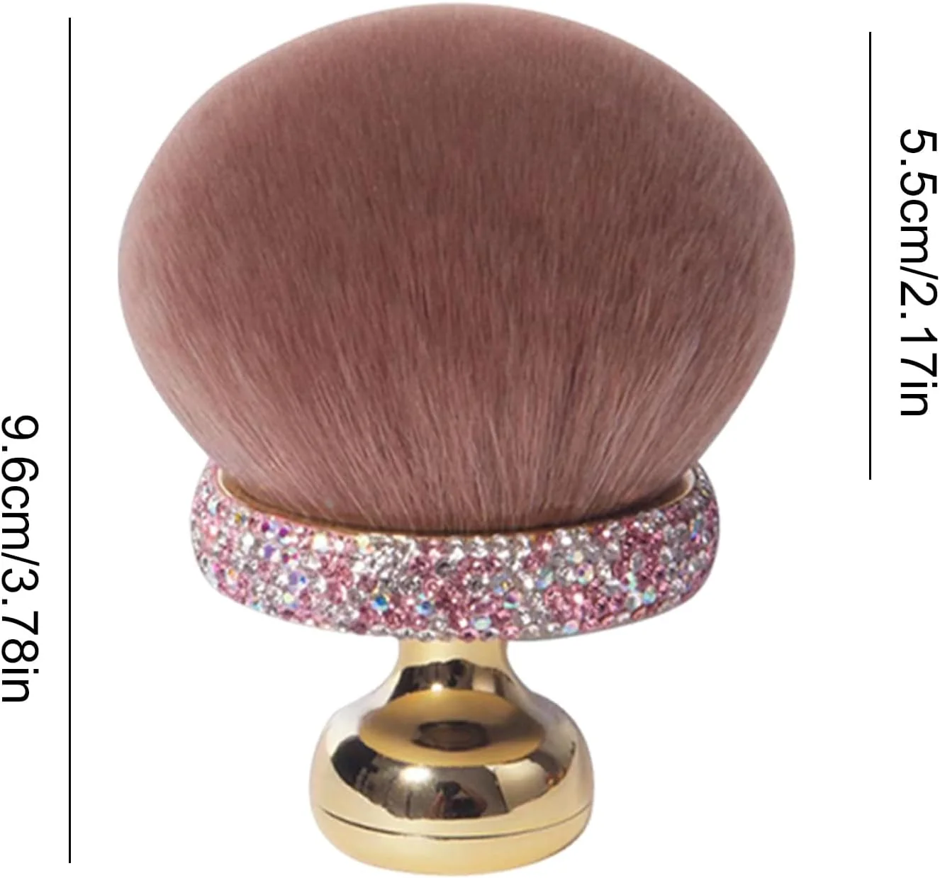 براش قارچی آرایشی - براش پودر فونداسیون دخترانه، اپلیکاتور نرم کانسیلر آرایشی برای استفاده روزانه و مسافرت