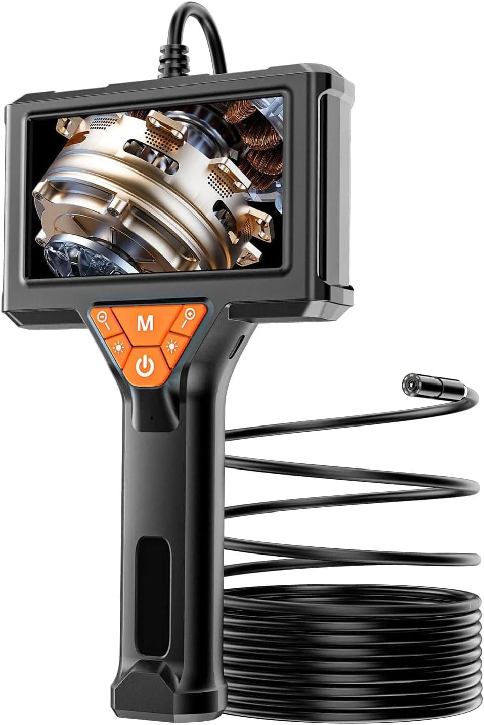 دوربین آندوسکوپی، ابزار آندوسکوپ با نور LED قابل تنظیم، صفحه نمایش 4.3 اینچی IPS با کیفیت 1080P HD و زوم 2X، آندوسکوپ صنعتی با دوربین ماری شکل نیمه سخت 2 متری/6.5 فوت، ابزار ضد آب IP67 برای آقایان دوربین آندوسکوپی، ابزار آندوسکوپ با نور LED قابل تنظیم، صفحه نمایش 4.3 اینچی IPS با کیفیت 1080P HD و زوم 2X، آندوسکوپ صنعتی با دوربین ماری شکل نیمه سخت 2 متری/6.5 فوت، ابزار ضد آب IP67 برای آقایان