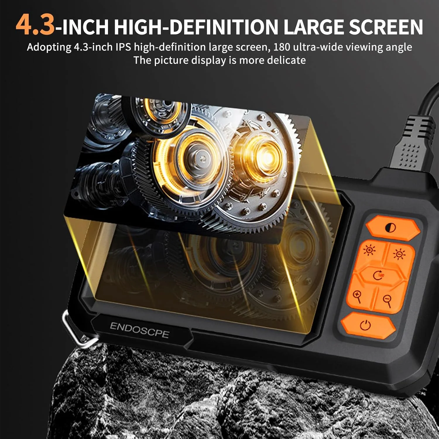 دوربین بازرسی آندوسکوپی، دوربین آندوسکوپی با نور، پیکسل 1080P HD، ضد آب IP67، لوازم جانبی رایگان برای کمک به بازرسی، دوربین های آندوسکوپی انعطاف پذیر 16.5 فوتی، ابزار برای مردان دوربین بازرسی آندوسکوپی، دوربین آندوسکوپی با نور، پیکسل 1080P HD، ضد آب IP67، لوازم جانبی رایگان برای کمک به بازرسی، دوربین های آندوسکوپی انعطاف پذیر 16.5 فوتی، ابزار برای مردان