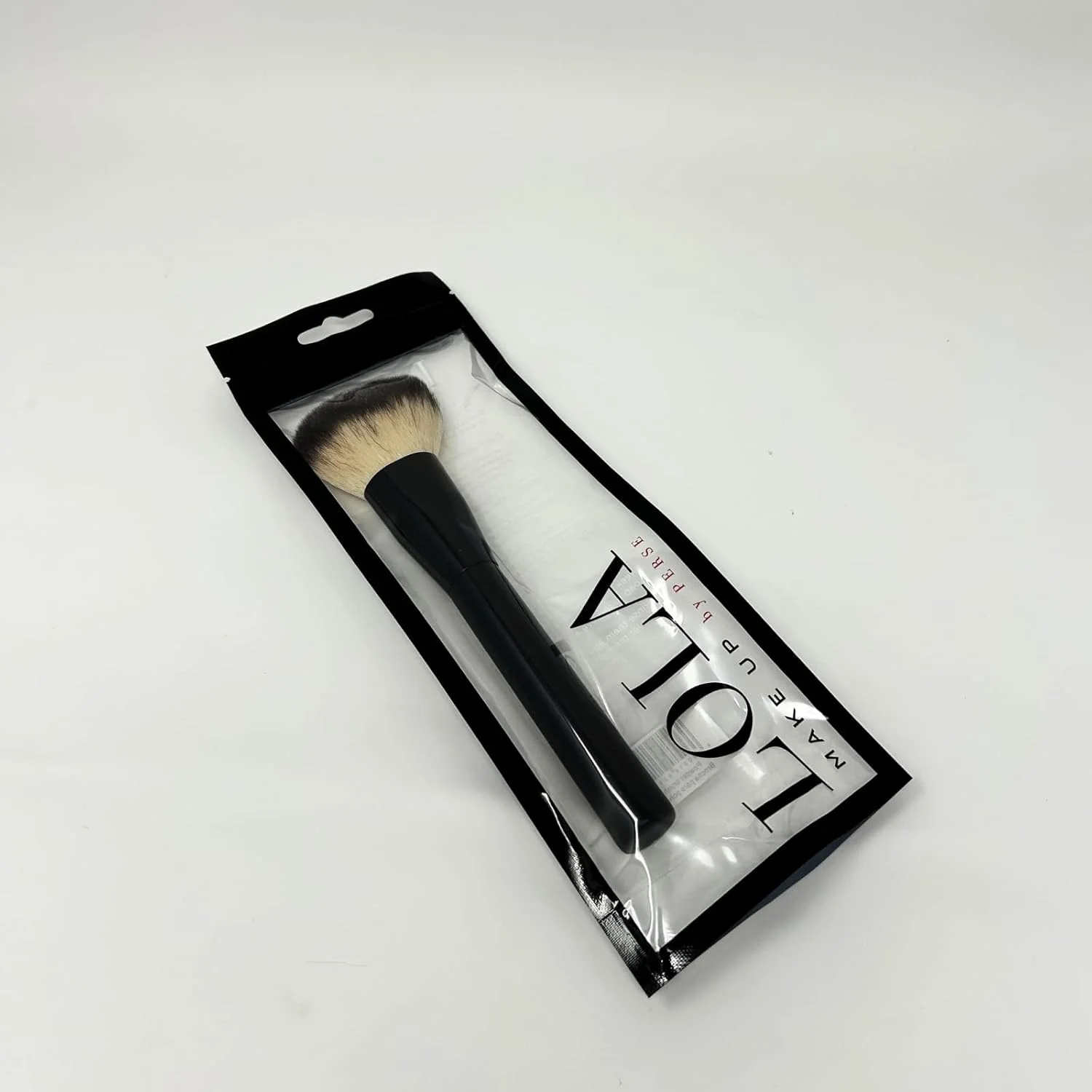 براش پودر بزرگ لولا میکاپ بای پرس - براش حرفه ای صورت برای استفاده صاف و یکنواخت از پودر - موهای مصنوعی فوق العاده نرم - وگان و بدون تست حیوانی