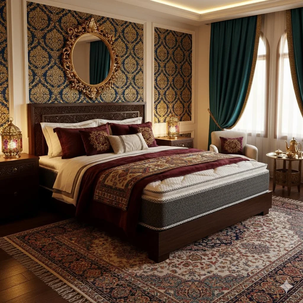 تشک طبی پیلو تاپ - فوم باند شده برای تسکین درد کمر، پشتیبانی کننده، بادوام و تنفس پذیر | پشتیبانی محکم طبی با چگالی بالا - موجود (سیاه و سفید، کینگ (180×200×25)) تشک طبی پیلو تاپ - فوم باند شده برای تسکین درد کمر، پشتیبانی کننده، بادوام و تنفس پذیر | پشتیبانی محکم طبی با چگالی بالا - موجود (سیاه و سفید، کینگ (180×200×25))