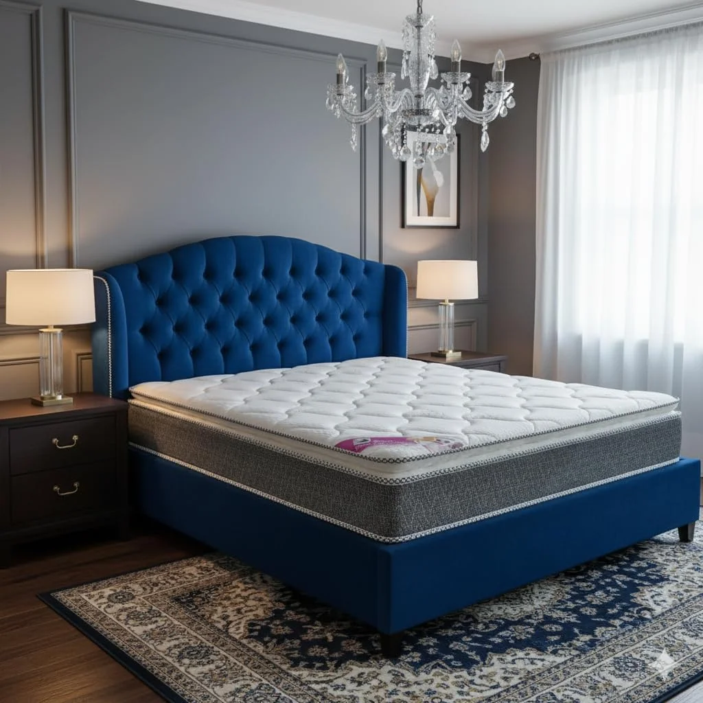 تشک طبی پیلو تاپ - فوم باند شده برای تسکین درد کمر، پشتیبانی کننده، بادوام و تنفس پذیر | پشتیبانی محکم طبی با چگالی بالا - موجود (سیاه و سفید، کینگ (180×200×25)) تشک طبی پیلو تاپ - فوم باند شده برای تسکین درد کمر، پشتیبانی کننده، بادوام و تنفس پذیر | پشتیبانی محکم طبی با چگالی بالا - موجود (سیاه و سفید، کینگ (180×200×25))