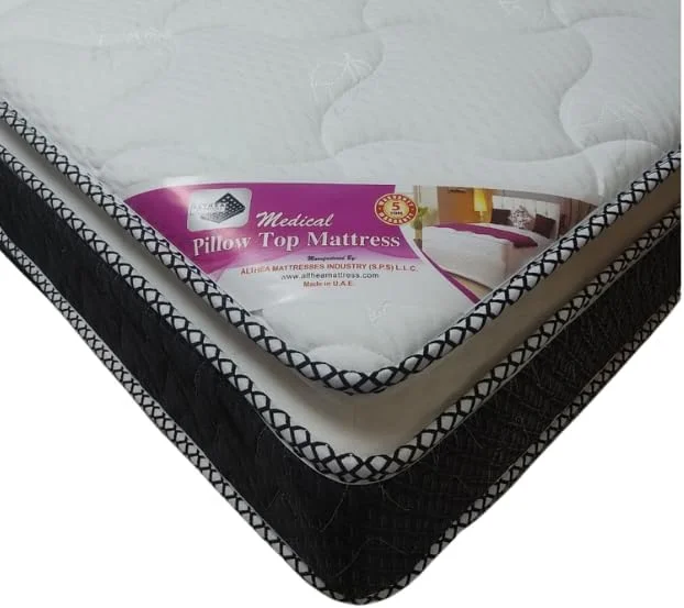 تشک طبی پیلو تاپ - فوم باند شده برای تسکین درد کمر، پشتیبانی کننده، بادوام و تنفس پذیر | پشتیبانی محکم طبی با چگالی بالا - موجود (سیاه و سفید، کینگ (180×200×25)) تشک طبی پیلو تاپ - فوم باند شده برای تسکین درد کمر، پشتیبانی کننده، بادوام و تنفس پذیر | پشتیبانی محکم طبی با چگالی بالا - موجود (سیاه و سفید، کینگ (180×200×25))