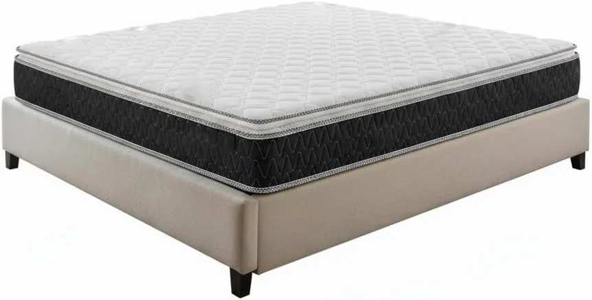 تشک طبی پیلو تاپ - فوم باند شده برای تسکین درد کمر، پشتیبانی کننده، بادوام و تنفس پذیر | پشتیبانی محکم طبی با چگالی بالا - موجود (سیاه و سفید، کینگ (180×200×25)) تشک طبی پیلو تاپ - فوم باند شده برای تسکین درد کمر، پشتیبانی کننده، بادوام و تنفس پذیر | پشتیبانی محکم طبی با چگالی بالا - موجود (سیاه و سفید، کینگ (180×200×25))