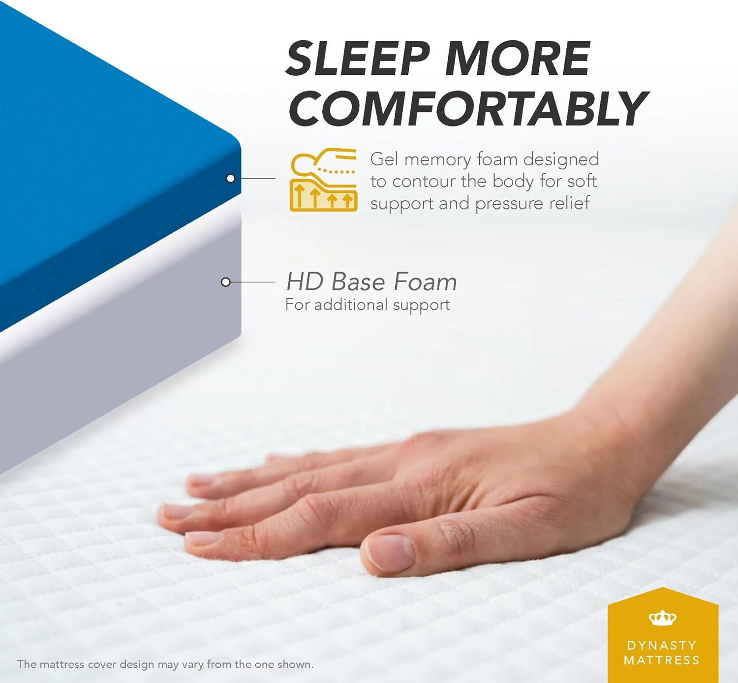 تشک فوم مموری ژل خنک کننده 4 اینچی DynastyMattress برای تخت خواب های تاشو و مبلمان تختخواب شو سایز کوئین تشک فوم مموری ژل خنک کننده 4 اینچی DynastyMattress برای تخت خواب های تاشو و مبلمان تختخواب شو سایز کوئین