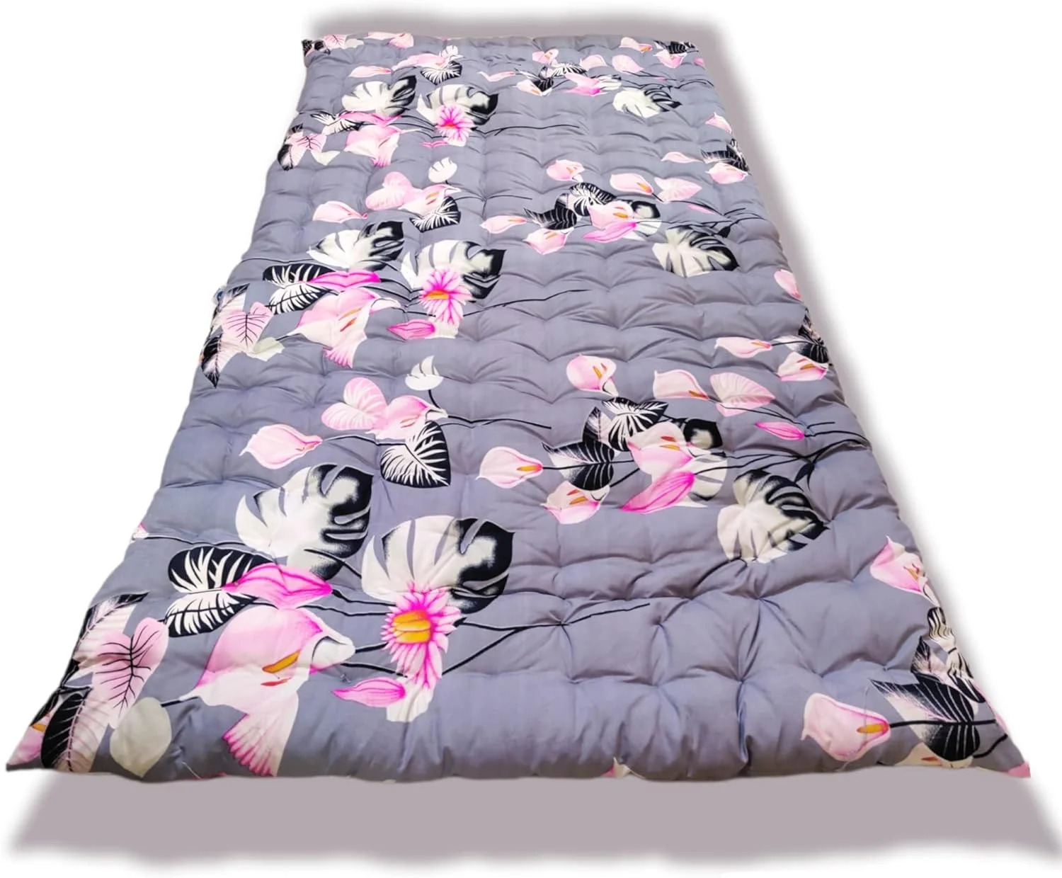 تشک پنبهای نرم دیواین کرافت، تاشو، قابل حمل، سبک وزن، پر شده، تک نفره، تشک سفت | گدا (طراحی چاپی سه بعدی، 1 نفر ظرفیت خواب، 90 در 180 سانتی متر) (گلدار خاکستری صورتی) تشک پنبهای نرم دیواین کرافت، تاشو، قابل حمل، سبک وزن، پر شده، تک نفره، تشک سفت | گدا (طراحی چاپی سه بعدی، 1 نفر ظرفیت خواب، 90 در 180 سانتی متر) (گلدار خاکستری صورتی)