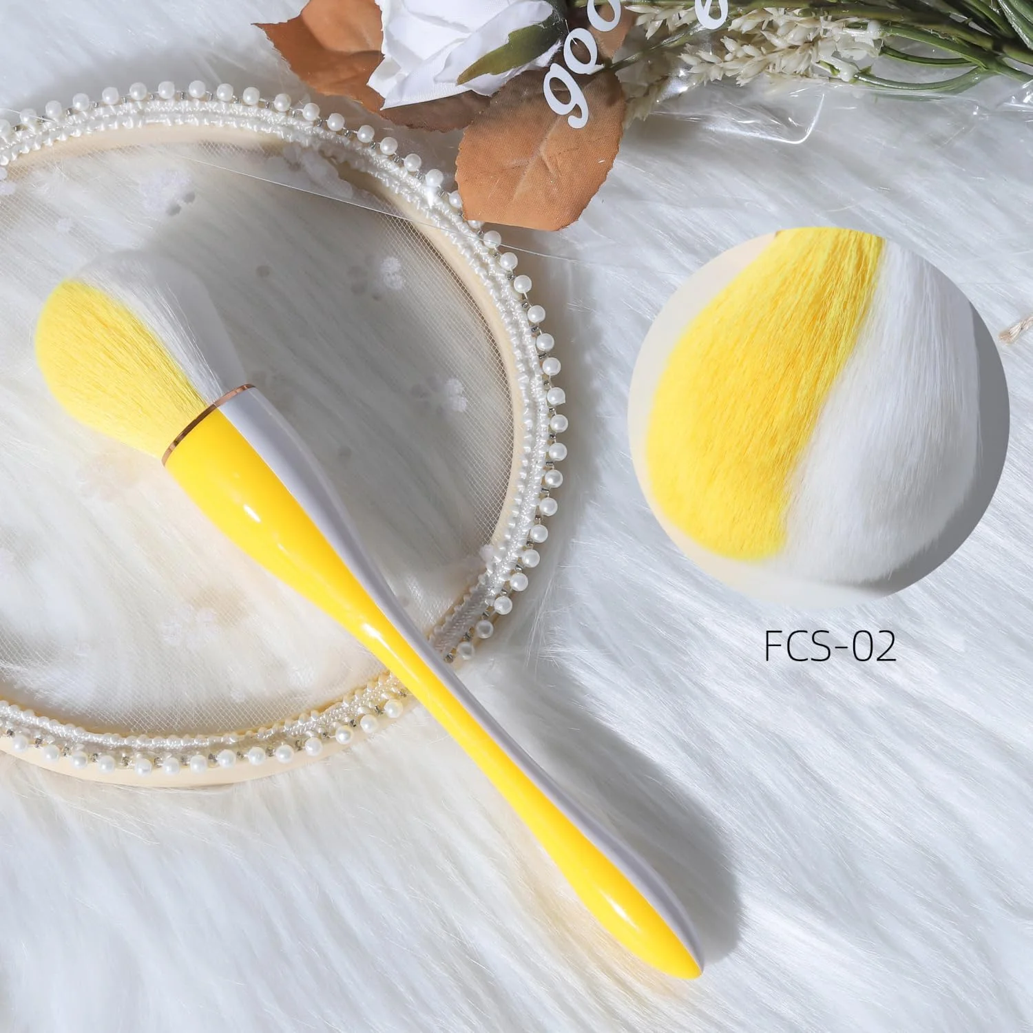 برس نرم پاک کننده گرد و غبار طراحی ناخن لابیموس برای برس های پودر اکریلیک و آرایشی (صورتی، مشکی، زرد)