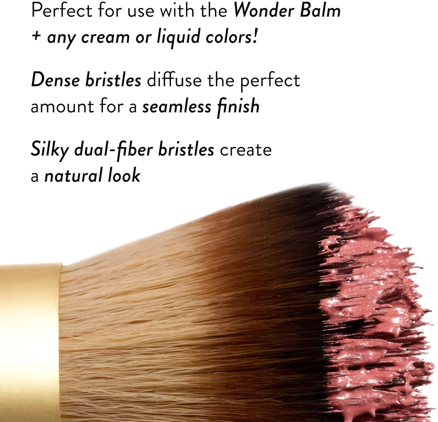 براش آرایشی لورا گلر نیویورک مدل The Wonder، براش آرایشی با دسته چوبی، مناسب برای استفاده از بالم، رژگونه کرمی و مایع، پخش و ترکیب یکنواخت براش آرایشی لورا گلر نیویورک مدل The Wonder، براش آرایشی با دسته چوبی، مناسب برای استفاده از بالم، رژگونه کرمی و مایع، پخش و ترکیب یکنواخت