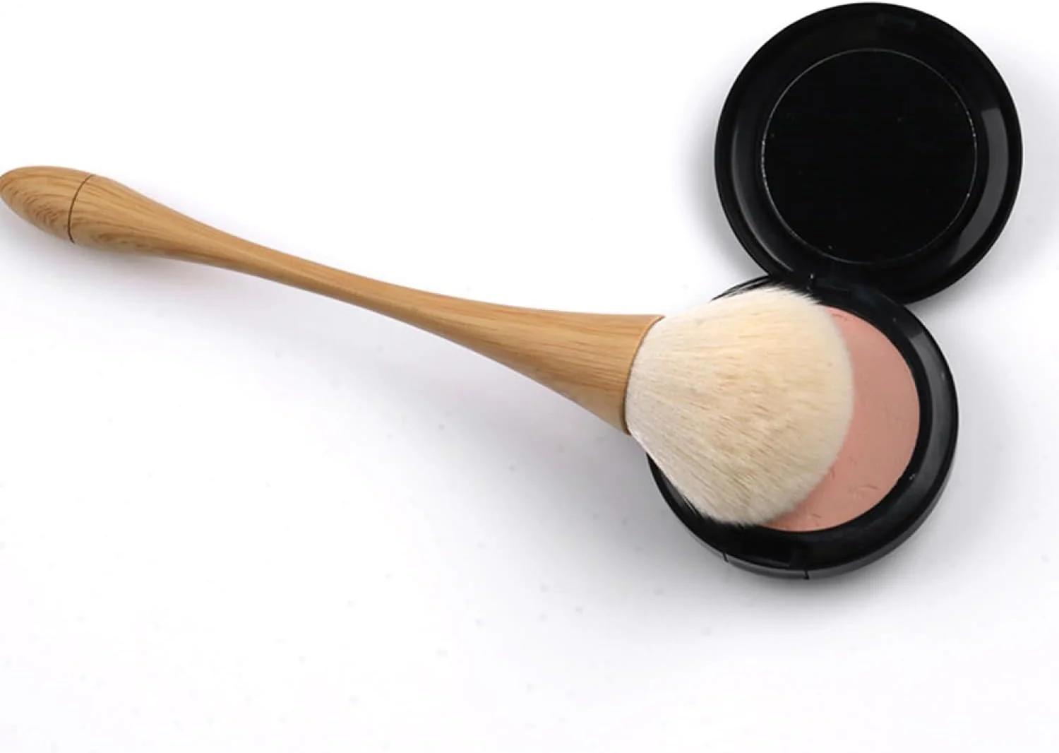 براش آرایشی لابی موس با طراحی کمر باریک، دسته طرح چوب، برس چند منظوره پودر، رژگونه، برس شعله ای، ابزار آرایشی و زیبایی براش آرایشی لابی موس با طراحی کمر باریک، دسته طرح چوب، برس چند منظوره پودر، رژگونه، برس شعله ای، ابزار آرایشی و زیبایی