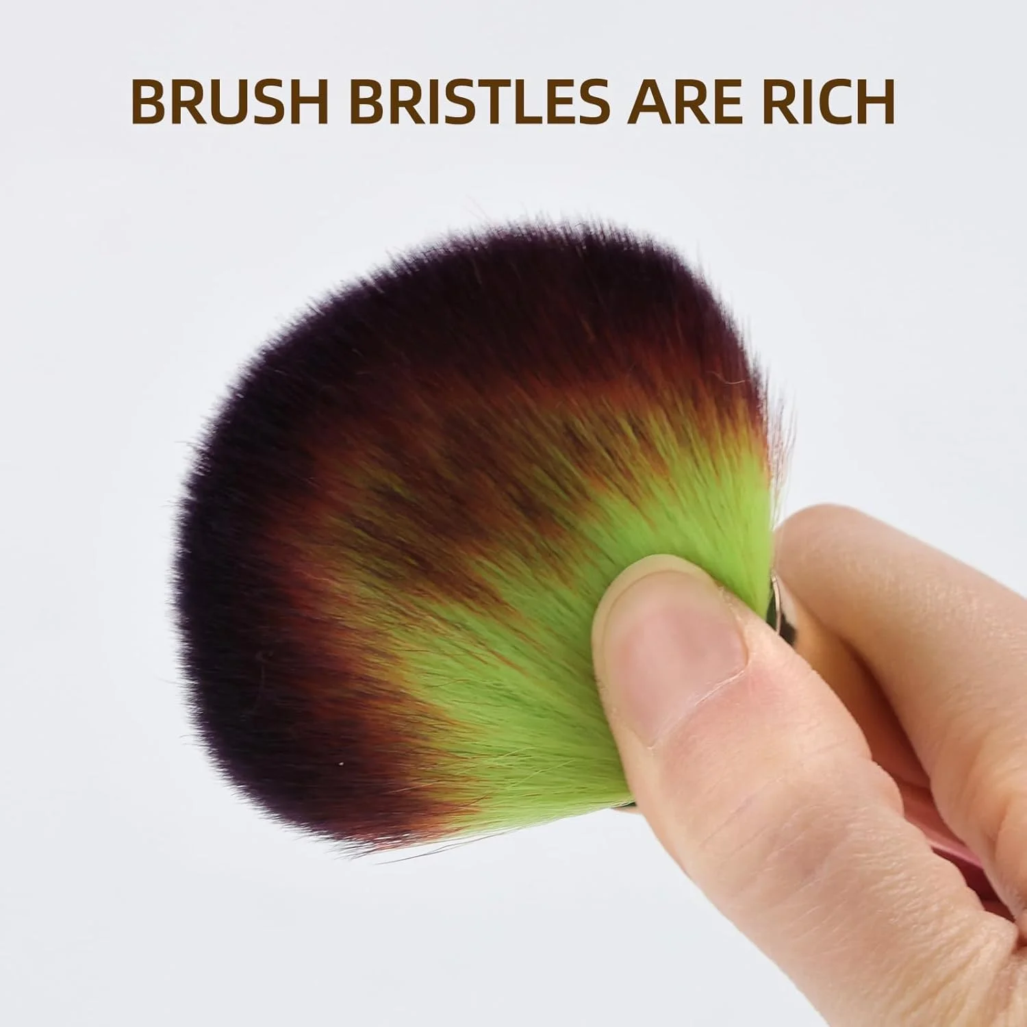 یک عدد براش آرایشی بزرگ، براش رژگونه، براش پودر برای پودر فیکس، براش گردگیری ناخن رنگارنگ (طلایی) یک عدد براش آرایشی بزرگ، براش رژگونه، براش پودر برای پودر فیکس، براش گردگیری ناخن رنگارنگ (طلایی)