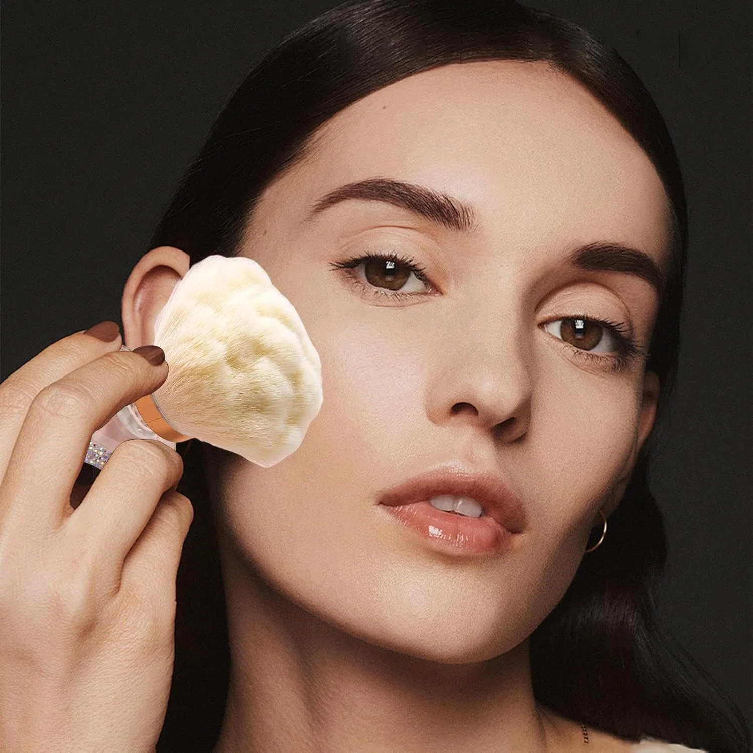 براش پودر kinrguiyuez، براش آرایشی برای پودر فیکس - براش آرایشی با موهای نرم برای کانتورینگ، هایلایت و تمیز کردن ناخن در مانیکور و پدیکور براش پودر kinrguiyuez، براش آرایشی برای پودر فیکس - براش آرایشی با موهای نرم برای کانتورینگ، هایلایت و تمیز کردن ناخن در مانیکور و پدیکور