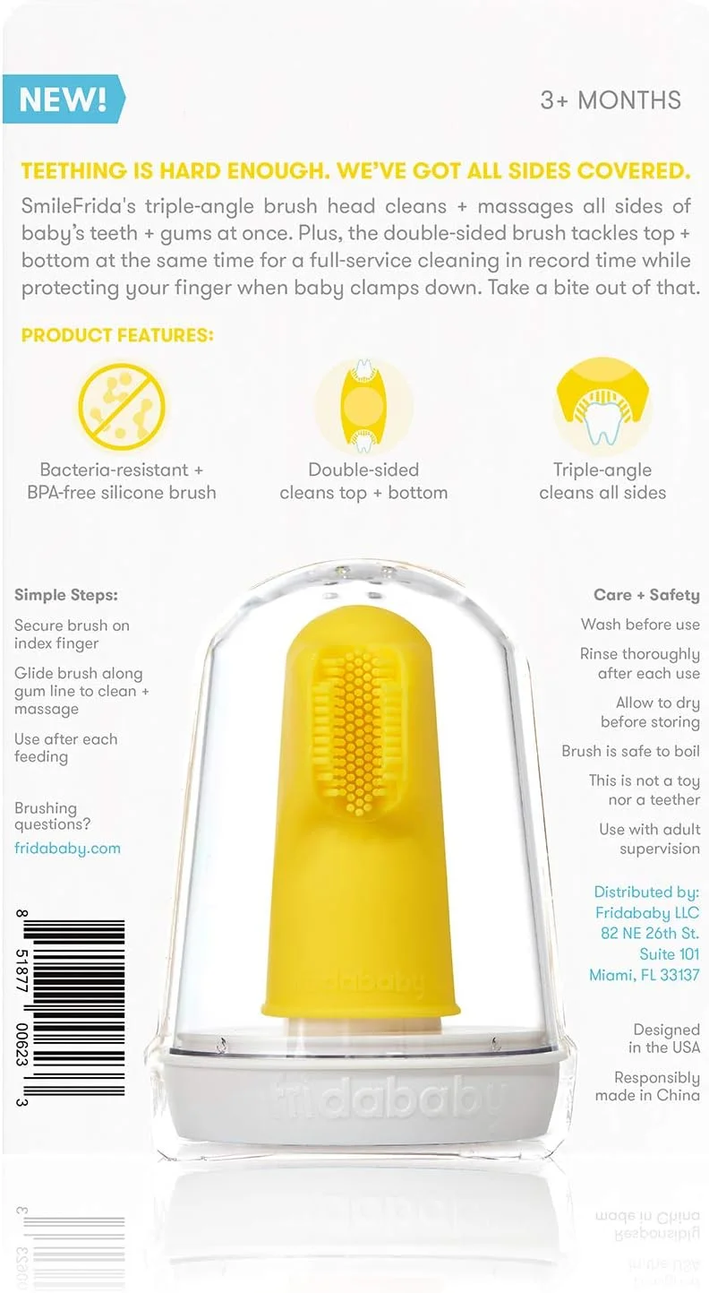 اولین مسواک کودک فریدابیبی به همراه جعبه، 3 ماه به بالا