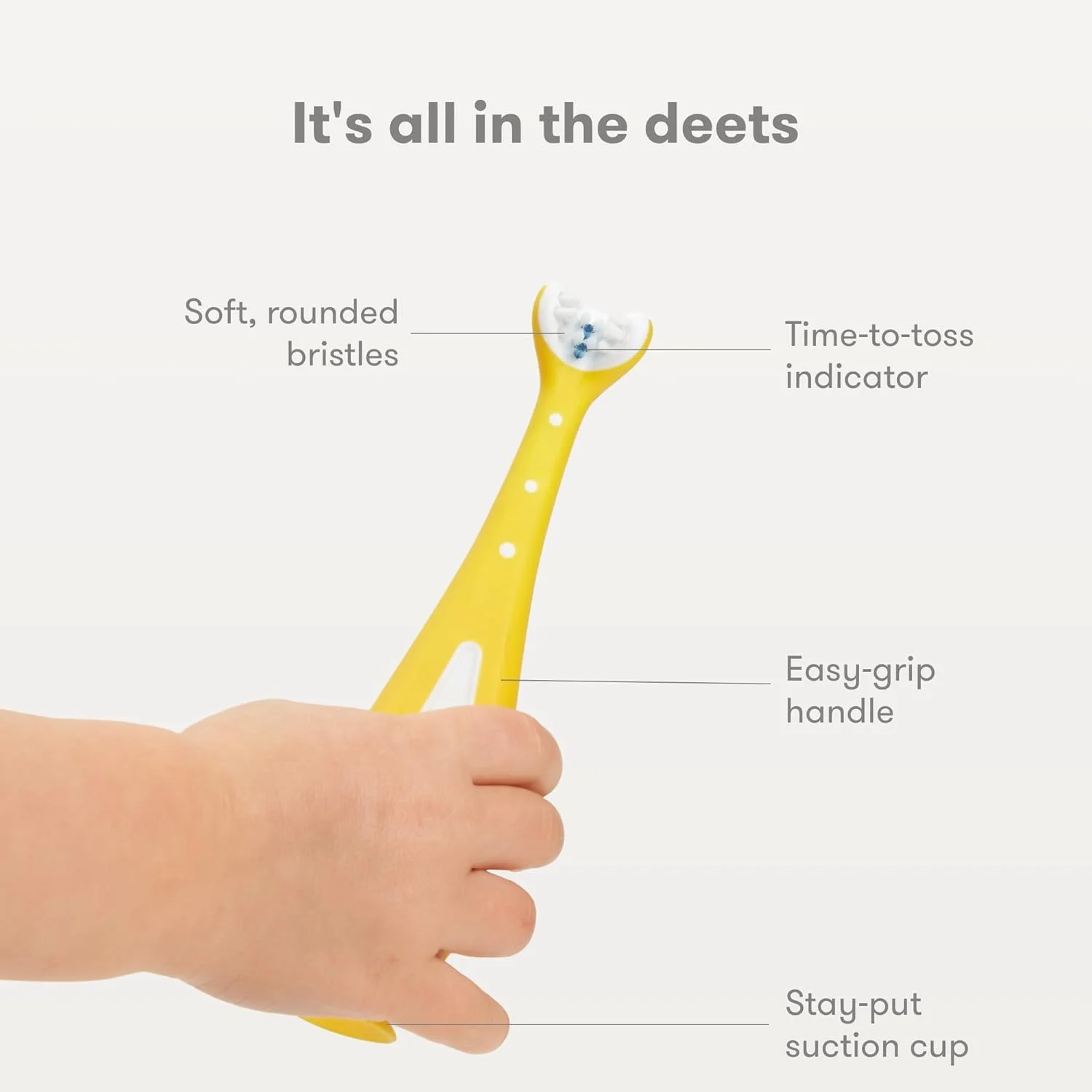 مسواک آموزشی کودک فريدا بيبي | مسواک کودک نوپا برای 18-24 ماهگی، دسته با گرفتن آسان، موهای سه زاویه ای، موهای مسواک نرم، پایه مکنده مسواک آموزشی کودک فريدا بيبي | مسواک کودک نوپا برای 18-24 ماهگی، دسته با گرفتن آسان، موهای سه زاویه ای، موهای مسواک نرم، پایه مکنده