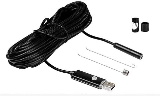 دوربین آندوسکوپی USB آلیسا، دوربین سیم دار گوشی هوشمند، دوربین بازرسی بورسکوپ برای تلفن های اندرویدی و کامپیوترها (مشکی) دوربین آندوسکوپی USB آلیسا، دوربین سیم دار گوشی هوشمند، دوربین بازرسی بورسکوپ برای تلفن های اندرویدی و کامپیوترها (مشکی)