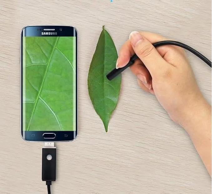 دوربین آندوسکوپی USB آلیسا، دوربین سیم دار گوشی هوشمند، دوربین بازرسی بورسکوپ برای تلفن های اندرویدی و کامپیوترها (مشکی) دوربین آندوسکوپی USB آلیسا، دوربین سیم دار گوشی هوشمند، دوربین بازرسی بورسکوپ برای تلفن های اندرویدی و کامپیوترها (مشکی)