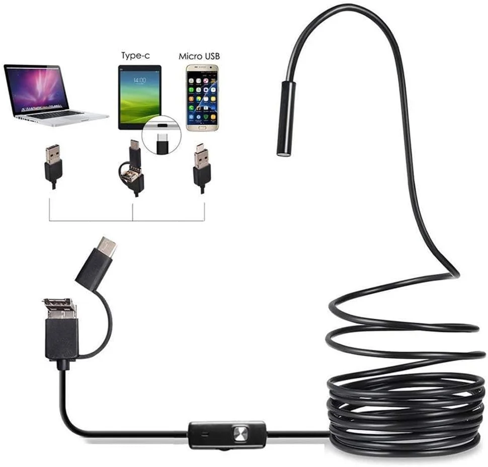 دوربین بازرسی USB فوق العاده نازک 5.5 میلی متری Alnicov، دوربین ضد آب IP67، دوربین آندوسکوپی دوربین بازرسی USB فوق العاده نازک 5.5 میلی متری Alnicov، دوربین ضد آب IP67، دوربین آندوسکوپی