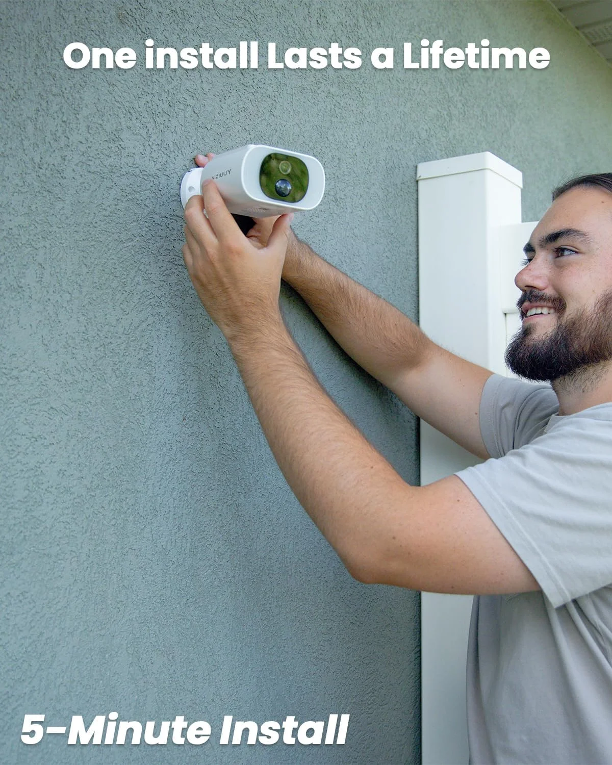 دوربین خورشیدی بیسیم VIZIUUY برای فضای باز، بسته 2 عددی، دوربینهای 2K برای امنیت خانه با پنل خورشیدی تعبیه شده، دوربین مداربسته وای فای، دید در شب رنگی، صدای دو طرفه، توان مداوم، کار با الکسا دوربین خورشیدی بیسیم VIZIUUY برای فضای باز، بسته 2 عددی، دوربینهای 2K برای امنیت خانه با پنل خورشیدی تعبیه شده، دوربین مداربسته وای فای، دید در شب رنگی، صدای دو طرفه، توان مداوم، کار با الکسا