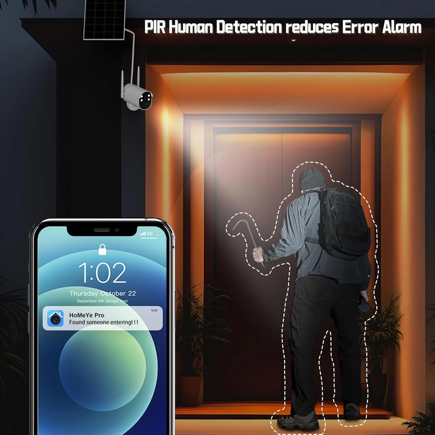 دوربین های امنیتی خورشیدی بی سیم WOOLINK، بسته 2 عددی، با چرخش 255 درجه PR، دوربین های وای فای 2.4 گیگاهرتزی برای امنیت خانه با پنل خورشیدی، تشخیص هوش مصنوعی، دید در شب رنگی 1080P، SD/Cloud، ارتباط دو طرفه، ضد آب IP65 دوربین های امنیتی خورشیدی بی سیم WOOLINK، بسته 2 عددی، با چرخش 255 درجه PR، دوربین های وای فای 2.4 گیگاهرتزی برای امنیت خانه با پنل خورشیدی، تشخیص هوش مصنوعی، دید در شب رنگی 1080P، SD/Cloud، ارتباط دو طرفه، ضد آب IP65