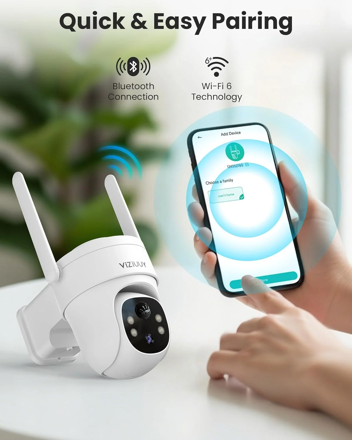 دوربین های امنیتی خورشیدی بی سیم فضای باز VIZIUUY، دوربین وای فای 3MP بی سیم 360 درجه با دید در شب رنگی، سنسور PIR، صدای 2 طرفه، الکسا، دستیار گوگل دوربین های امنیتی خورشیدی بی سیم فضای باز VIZIUUY، دوربین وای فای 3MP بی سیم 360 درجه با دید در شب رنگی، سنسور PIR، صدای 2 طرفه، الکسا، دستیار گوگل