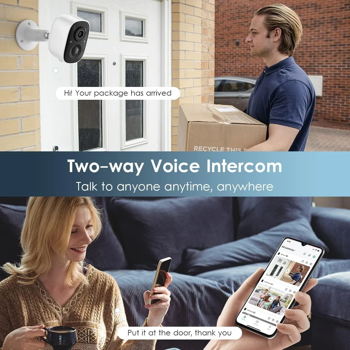 دوربین های امنیتی خورشیدی بی سیم فضای باز، دوربین بی سیم فضای باز با قابلیت مکالمه دو طرفه، دوربین های وای فای با باتری برای فضای بیرون/داخل، دید در شب 2K، تشخیص حرکت هوش مصنوعی، نورافکن، آژیر هشدار ضد آب دوربین های امنیتی خورشیدی بی سیم فضای باز، دوربین بی سیم فضای باز با قابلیت مکالمه دو طرفه، دوربین های وای فای با باتری برای فضای بیرون/داخل، دید در شب 2K، تشخیص حرکت هوش مصنوعی، نورافکن، آژیر هشدار ضد آب