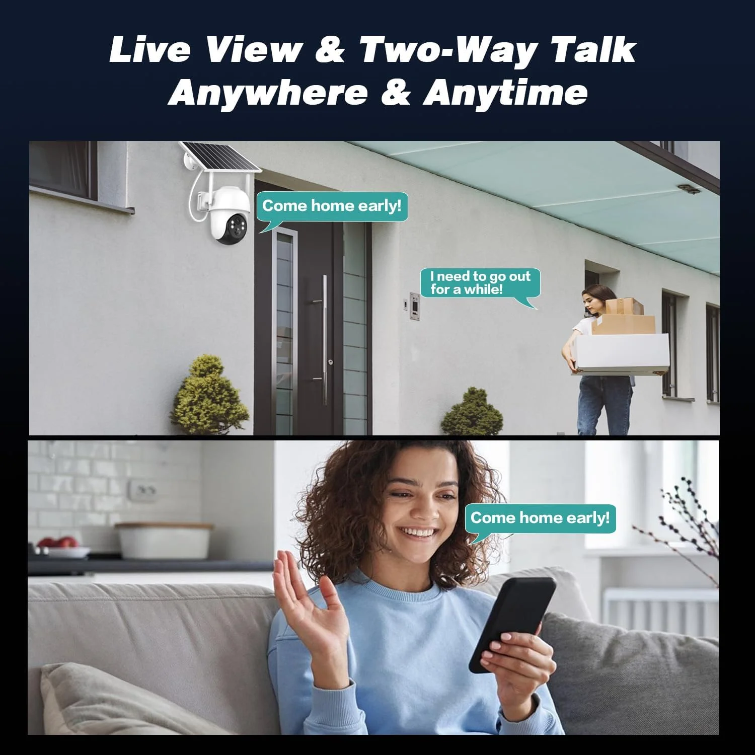 دوربین های امنیتی بی سیم فضای باز، دوربین بی سیم 2K 360 درجه PTZ، دوربین های امنیتی خورشیدی برای خانه، دید در شب رنگی/اسپیکر و آژیر 2 طرفه/WiFi 2.4G/4MP/Cloud (بسته 2 عددی دوربین 4MP) دوربین های امنیتی بی سیم فضای باز، دوربین بی سیم 2K 360 درجه PTZ، دوربین های امنیتی خورشیدی برای خانه، دید در شب رنگی/اسپیکر و آژیر 2 طرفه/WiFi 2.4G/4MP/Cloud (بسته 2 عددی دوربین 4MP)