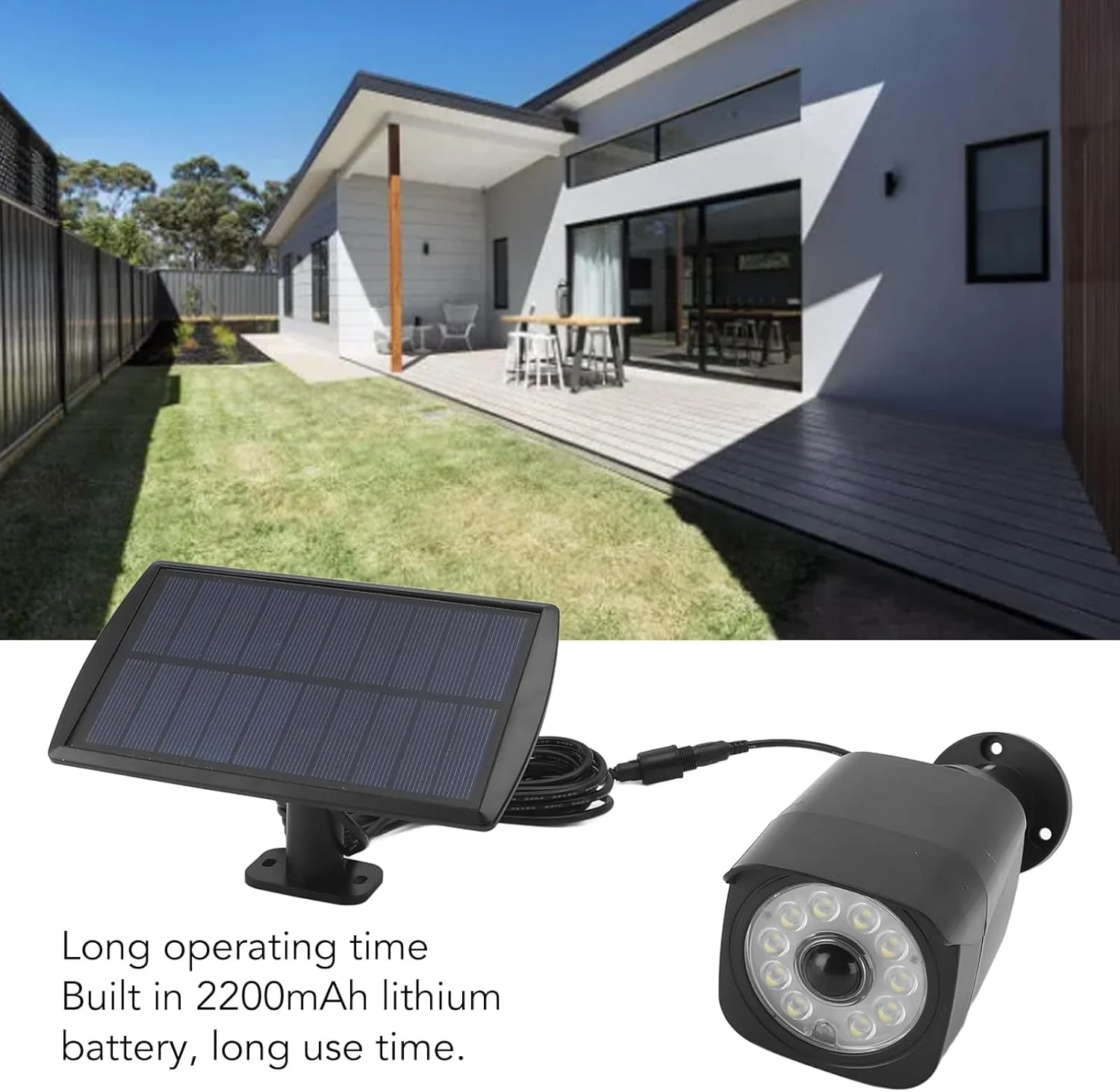 دوربین امنیتی جعلی خورشیدی Luocute، چراغ خورشیدی دوربین های ساختگی ضد آب با سنسور حرکتی، چراغ دوربین شبیه سازی شده با حالت کارکرد 3 دنده برای حیاط، تاخیر 30 ثانیه ای دوربین امنیتی جعلی خورشیدی Luocute، چراغ خورشیدی دوربین های ساختگی ضد آب با سنسور حرکتی، چراغ دوربین شبیه سازی شده با حالت کارکرد 3 دنده برای حیاط، تاخیر 30 ثانیه ای