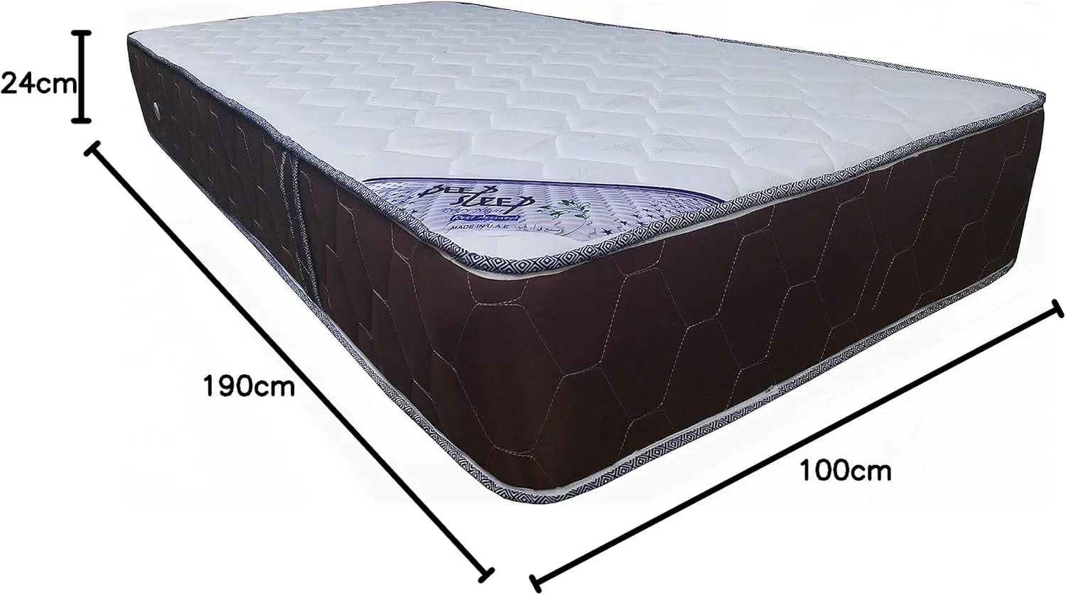 تشک فنری تک نفره/دونفره DEEP SLEEP EVERY NIGHT - عرض 100 x طول 190 x ضخامت 24 سانتی متر تشک فنری تک نفره/دونفره DEEP SLEEP EVERY NIGHT - عرض 100 x طول 190 x ضخامت 24 سانتی متر