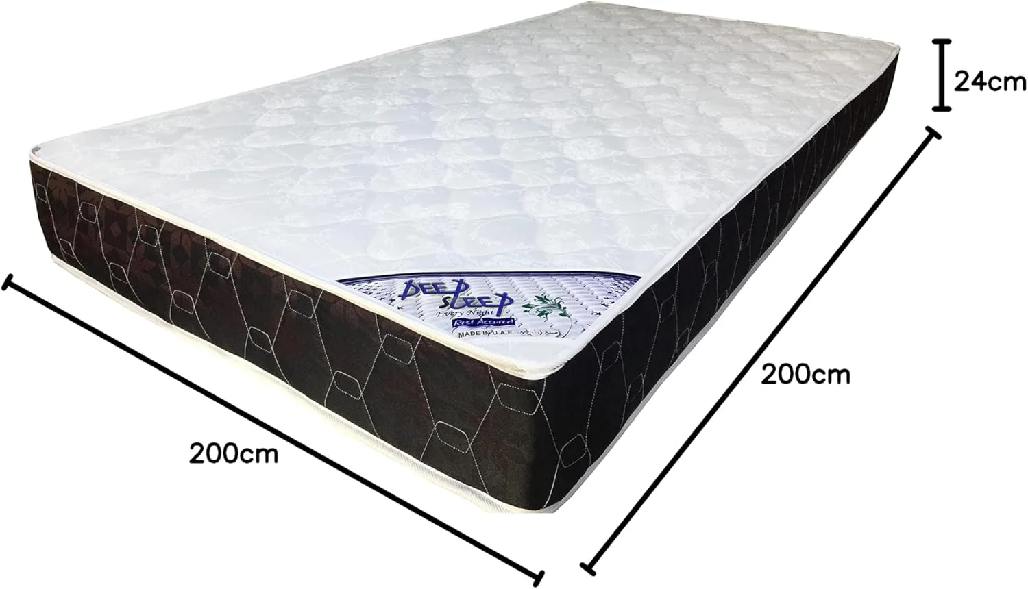 تشک فنری تک نفره/دو نفره DEEP SLEEP EVERY NIGHT - عرض 100 x طول 200 x ضخامت 24 سانتی متر تشک فنری تک نفره/دو نفره DEEP SLEEP EVERY NIGHT - عرض 100 x طول 200 x ضخامت 24 سانتی متر