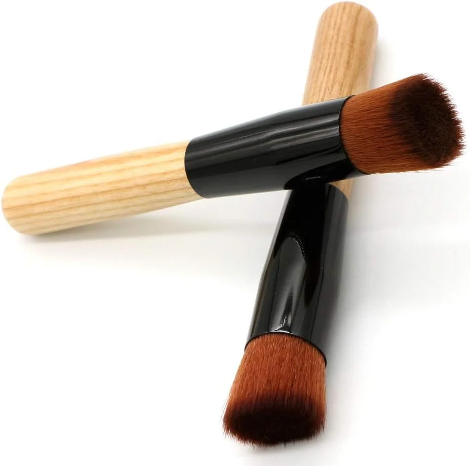 قلم موی رژگونه و کرم پودر جینلیپ با دسته چوبی، کنترل آسان و حمل راحت (رنگ: رنگ چوب) قلم موی رژگونه و کرم پودر جینلیپ با دسته چوبی، کنترل آسان و حمل راحت (رنگ: رنگ چوب)