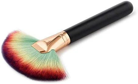 قلم مو بادبزنی رنگی Jinlyp، قلم مو براق کننده، قلم مو باقیمانده، قلم مو درخشان کننده، قلم مو پودر فراری، 1 عدد (رنگ: مشکی رنگارنگ) قلم مو بادبزنی رنگی Jinlyp، قلم مو براق کننده، قلم مو باقیمانده، قلم مو درخشان کننده، قلم مو پودر فراری، 1 عدد (رنگ: مشکی رنگارنگ)