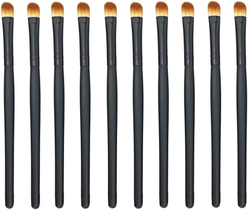 جینلیپ مشکی، ست برس سایه چشم مناسب برای مبتدیان و حرفه ای ها، 10 عدد برس آرایش چشم (رنگ: مشکی) جینلیپ مشکی، ست برس سایه چشم مناسب برای مبتدیان و حرفه ای ها، 10 عدد برس آرایش چشم (رنگ: مشکی)