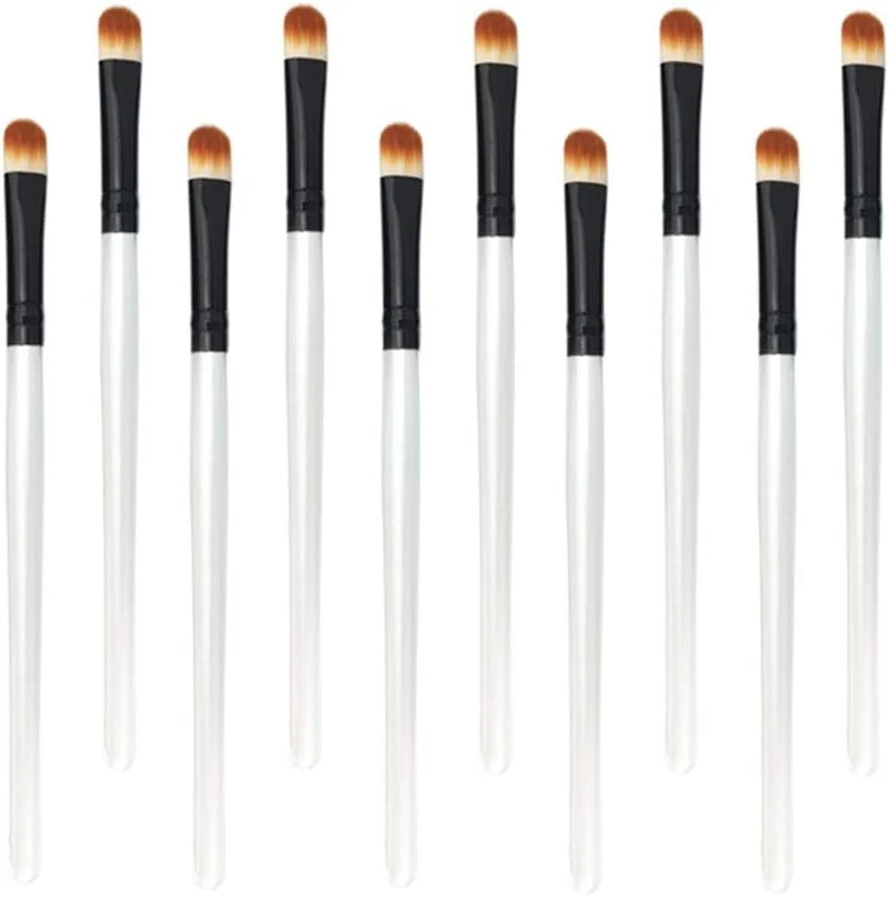 ست برس سایه چشم جینلیپ مناسب برای مبتدیان و حرفه ای ها، 10 عدد برس آرایش چشم (رنگ: سفید مشکی) ست برس سایه چشم جینلیپ مناسب برای مبتدیان و حرفه ای ها، 10 عدد برس آرایش چشم (رنگ: سفید مشکی)