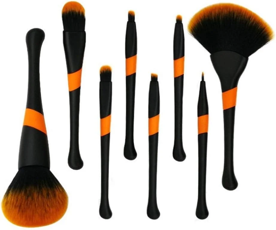 ست 8 تکه برس آرایشی دخترانه Jinlyp، برس پودر آسان، برس سایه چشم، برس رژگونه (رنگ: مشکی) ست 8 تکه برس آرایشی دخترانه Jinlyp، برس پودر آسان، برس سایه چشم، برس رژگونه (رنگ: مشکی)