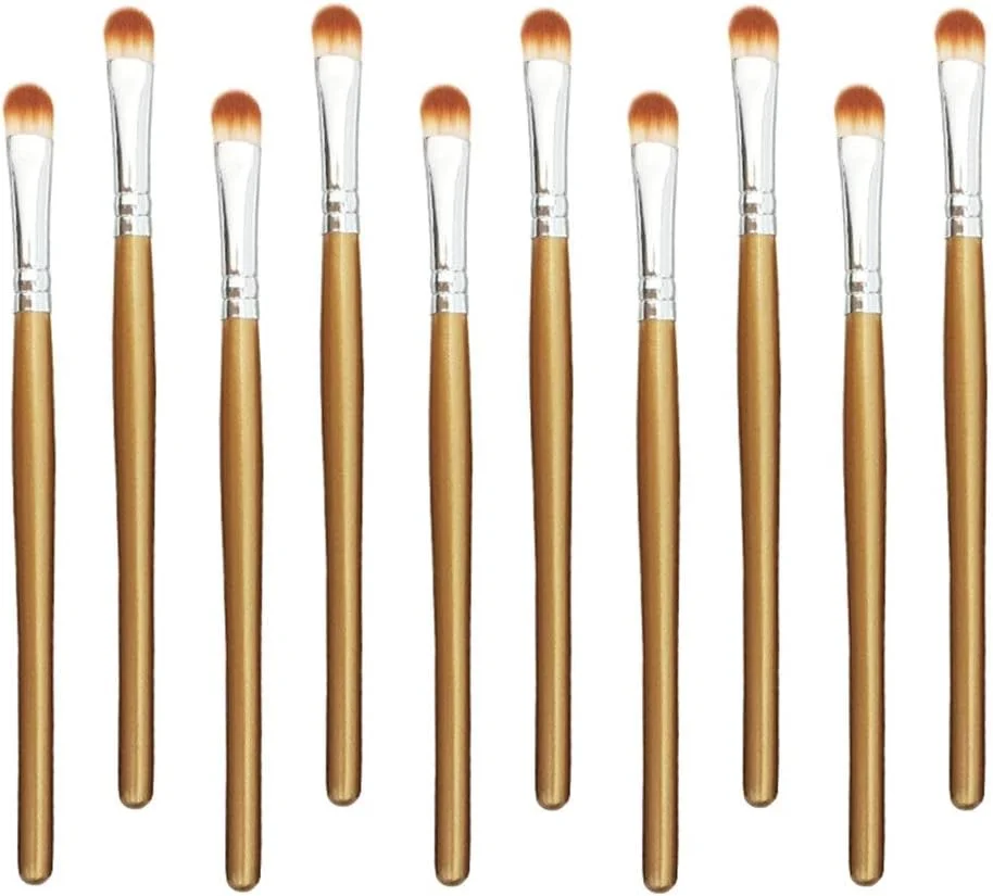 جینلیپ گیلت، براش سایه چشم مناسب برای مبتدیان و حرفه ای ها، ست براش آرایش چشم 10 عددی (رنگ: قهوه ای نقره ای) جینلیپ گیلت، براش سایه چشم مناسب برای مبتدیان و حرفه ای ها، ست براش آرایش چشم 10 عددی (رنگ: قهوه ای نقره ای)