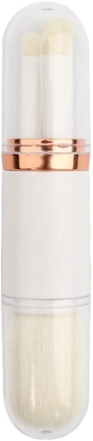 براش آرایشی 4 در 1 Jinlyp، قابل حمل با پوشش جمع شونده، برس پودر سبک دو سر، برس سایه چشم، ابزار آرایشی (رنگ: سفید) براش آرایشی 4 در 1 Jinlyp، قابل حمل با پوشش جمع شونده، برس پودر سبک دو سر، برس سایه چشم، ابزار آرایشی (رنگ: سفید)