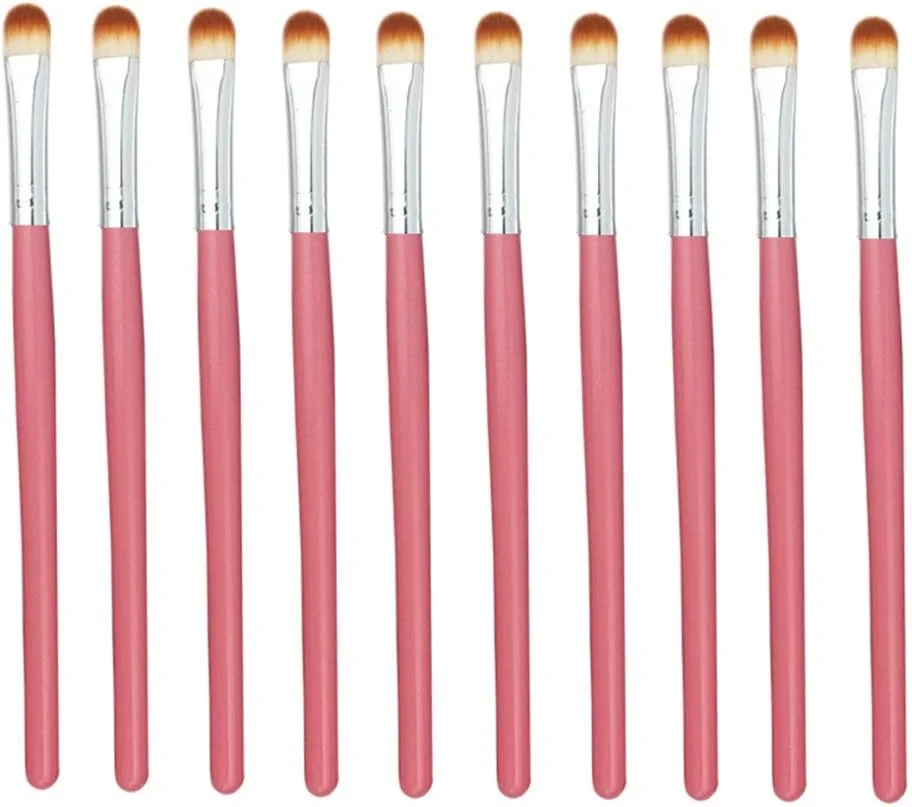 جینلیپ صورتی، ست برس سایه چشم مناسب برای مبتدیان و حرفه ای ها، شامل 10 عدد برس آرایش چشم (رنگ: نقره ای صورتی) جینلیپ صورتی، ست برس سایه چشم مناسب برای مبتدیان و حرفه ای ها، شامل 10 عدد برس آرایش چشم (رنگ: نقره ای صورتی)