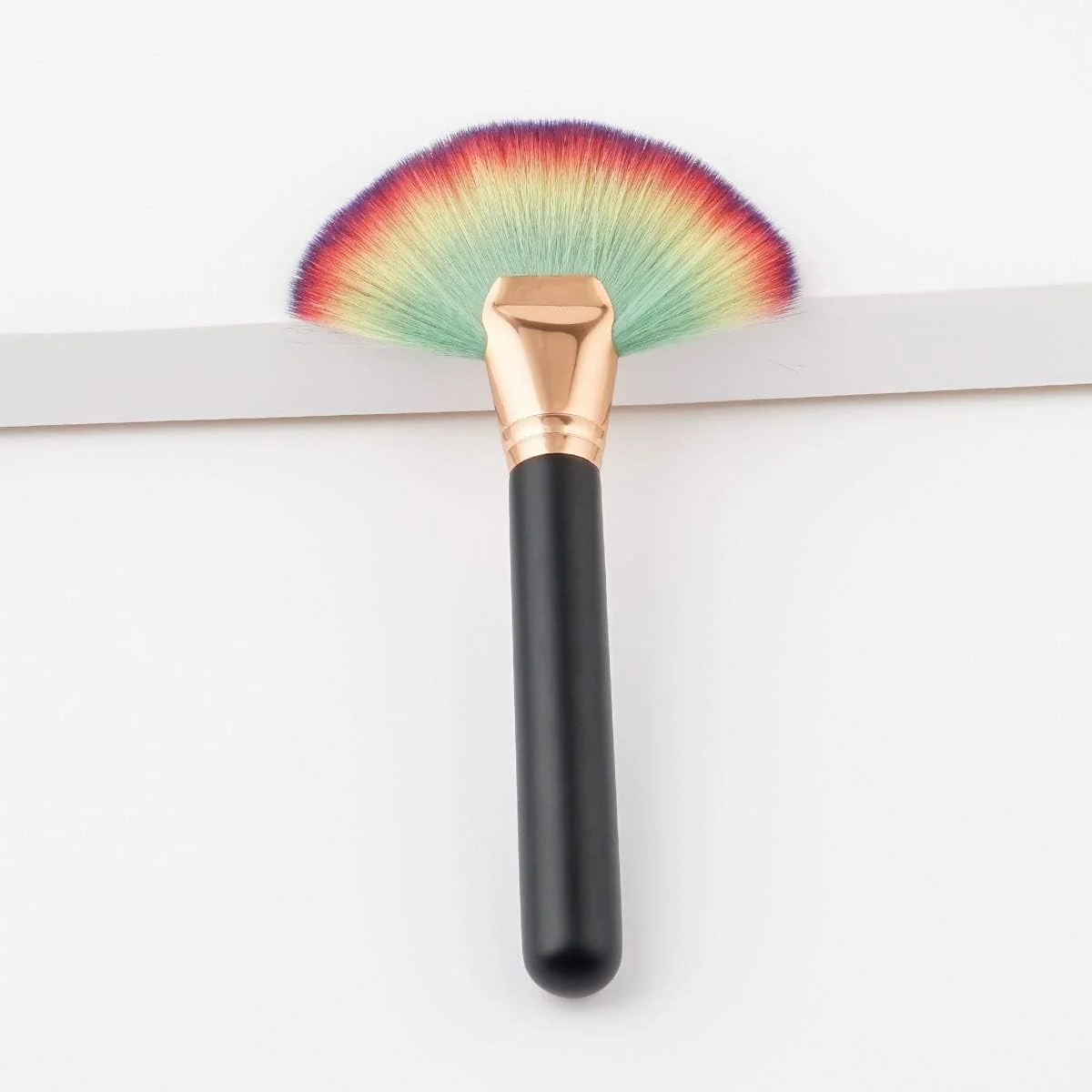 قلم مو بادبزنی رنگی Jinlyp، قلم مو براق کننده، قلم مو باقیمانده، قلم مو درخشان کننده، قلم مو پودر فراری، 1 عدد (رنگ: مشکی رنگارنگ) قلم مو بادبزنی رنگی Jinlyp، قلم مو براق کننده، قلم مو باقیمانده، قلم مو درخشان کننده، قلم مو پودر فراری، 1 عدد (رنگ: مشکی رنگارنگ)