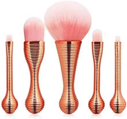 ست براش آرایشی آبنباتی янтар رزی Jinlyp 5 تکه با جعبه (رنگ: رزگلد) ست براش آرایشی آبنباتی янтар رزی Jinlyp 5 تکه با جعبه (رنگ: رزگلد)