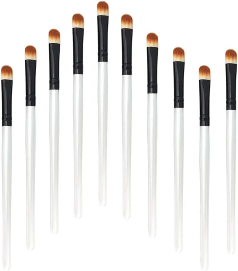 ست برس سایه چشم جینلیپ مناسب برای مبتدیان و حرفه ای ها، 10 عدد برس آرایش چشم (رنگ: سفید مشکی) ست برس سایه چشم جینلیپ مناسب برای مبتدیان و حرفه ای ها، 10 عدد برس آرایش چشم (رنگ: سفید مشکی)