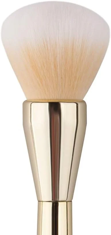 جینلیپ براش آرایشی کهربایی، براش پودر بیک، براش رژگونه، براش سایه چشم فیبری، 1 عدد (رنگ: طلایی)