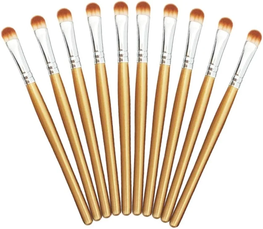 جینلیپ گیلت، براش سایه چشم مناسب برای مبتدیان و حرفه ای ها، ست براش آرایش چشم 10 عددی (رنگ: قهوه ای نقره ای) جینلیپ گیلت، براش سایه چشم مناسب برای مبتدیان و حرفه ای ها، ست براش آرایش چشم 10 عددی (رنگ: قهوه ای نقره ای)