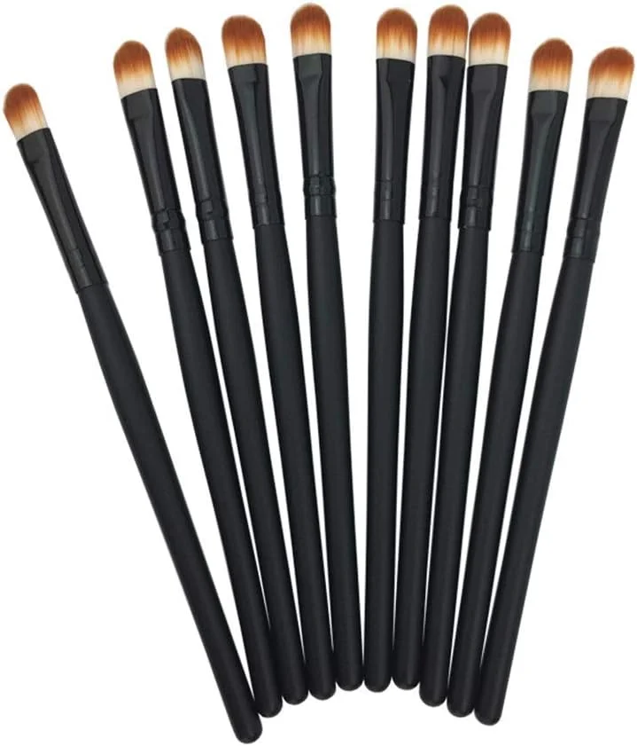 جینلیپ مشکی، ست برس سایه چشم مناسب برای مبتدیان و حرفه ای ها، 10 عدد برس آرایش چشم (رنگ: مشکی) جینلیپ مشکی، ست برس سایه چشم مناسب برای مبتدیان و حرفه ای ها، 10 عدد برس آرایش چشم (رنگ: مشکی)