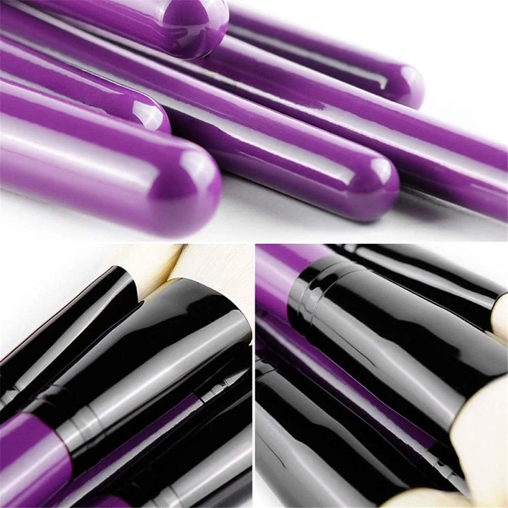 Jinlyp استفاده عالی از تزئینات متنوع، مجموعه 24 عددی برس آرایشی حرفه ای با آستین های محافظ برای جمع آوری نیازهای شما (رنگ: بنفش) Jinlyp استفاده عالی از تزئینات متنوع، مجموعه 24 عددی برس آرایشی حرفه ای با آستین های محافظ برای جمع آوری نیازهای شما (رنگ: بنفش)