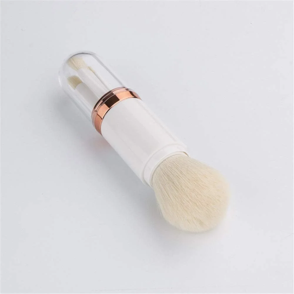 براش آرایشی 4 در 1 Jinlyp، قابل حمل با پوشش جمع شونده، برس پودر سبک دو سر، برس سایه چشم، ابزار آرایشی (رنگ: سفید) براش آرایشی 4 در 1 Jinlyp، قابل حمل با پوشش جمع شونده، برس پودر سبک دو سر، برس سایه چشم، ابزار آرایشی (رنگ: سفید)