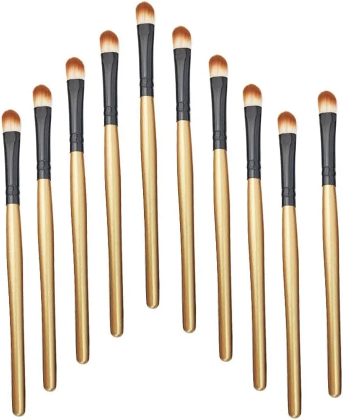 مجموعه 10 عددی براش آرایشی Jinlyp برای سایه چشم، براش لب، هایلایتر و ابزار کاربردی - زرد (رنگ: قهوه ای مشکی) مجموعه 10 عددی براش آرایشی Jinlyp برای سایه چشم، براش لب، هایلایتر و ابزار کاربردی - زرد (رنگ: قهوه ای مشکی)