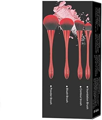 ست براش آرایشی جینلیپ، 5 تکه، شامل براش سایه چشم، براش رژگونه و براش پودر (رنگ: کروم) ست براش آرایشی جینلیپ، 5 تکه، شامل براش سایه چشم، براش رژگونه و براش پودر (رنگ: کروم)