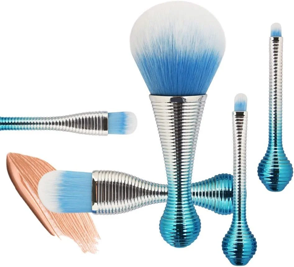 ست 5 تایی براش آرایشی آبنباتی آبی جینلیپ (رنگ: آبی) ست 5 تایی براش آرایشی آبنباتی آبی جینلیپ (رنگ: آبی)