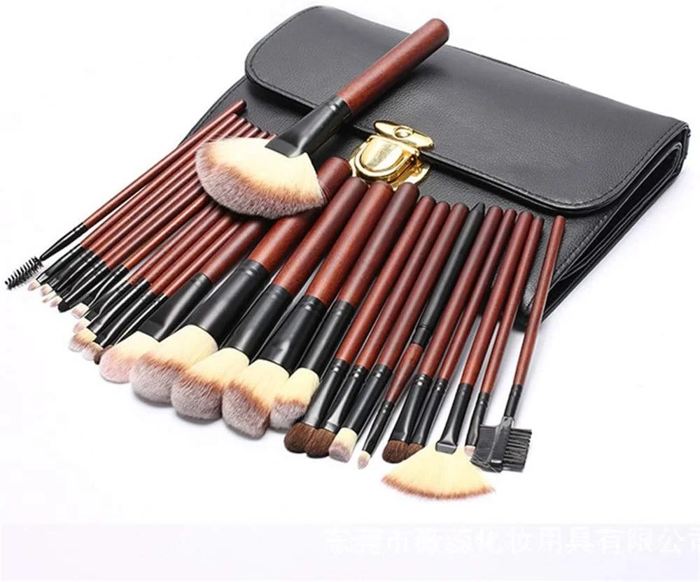 کیف لوازم آرایشی Jinlyp، ست 26 عددی برس آرایشی نوآورانه نیمه مصنوعی برای کرم پودر، رژگونه، کانسیلر، سایه چشم، بالم لب (رنگ: قرمز مشکی) کیف لوازم آرایشی Jinlyp، ست 26 عددی برس آرایشی نوآورانه نیمه مصنوعی برای کرم پودر، رژگونه، کانسیلر، سایه چشم، بالم لب (رنگ: قرمز مشکی)