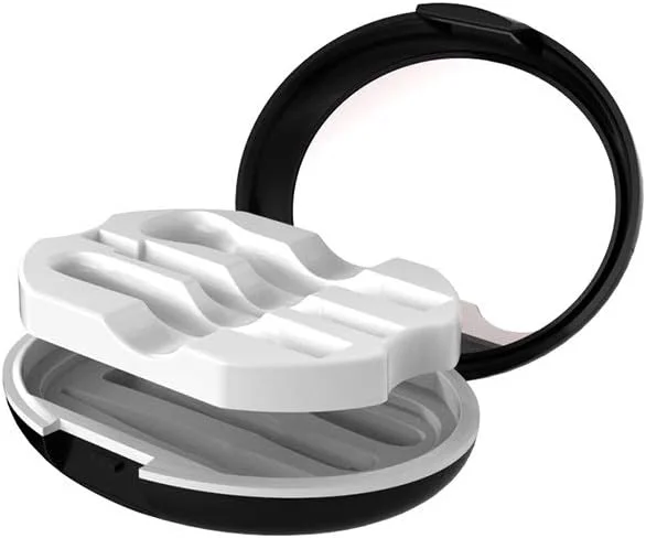 جینلیپ مشکی، ست 5 تایی برس کوچک با سر قابل تعویض، برس آرایشی قابل حمل در جعبه مسافرتی، 5 برس آرایشی کوچک (رنگ: مشکی) جینلیپ مشکی، ست 5 تایی برس کوچک با سر قابل تعویض، برس آرایشی قابل حمل در جعبه مسافرتی، 5 برس آرایشی کوچک (رنگ: مشکی)