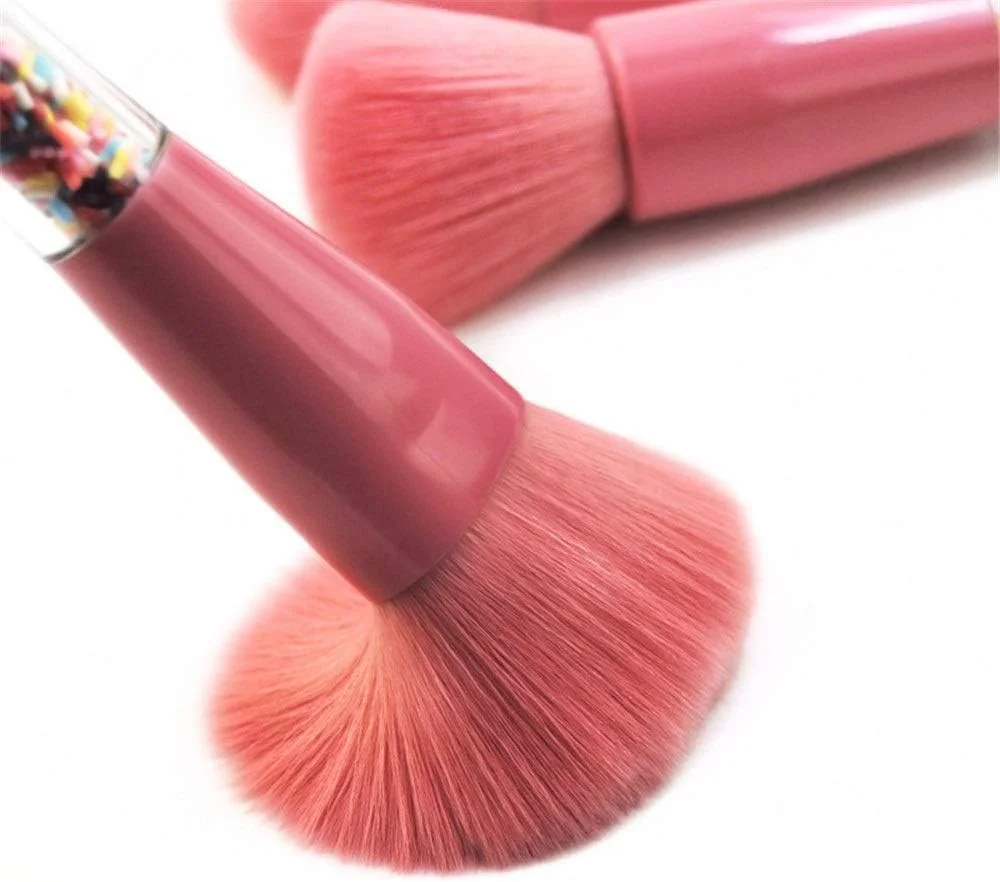 جینلیپ برس آرایشی ملایم با موهای نرم، ست 5 عددی برس آرایشی آبنباتی جدید، ابزار آرایشی الماس کریستالی (رنگ: صورتی) جینلیپ برس آرایشی ملایم با موهای نرم، ست 5 عددی برس آرایشی آبنباتی جدید، ابزار آرایشی الماس کریستالی (رنگ: صورتی)